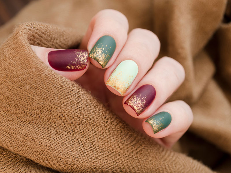 nail-technology Subtle Christmas themed nails